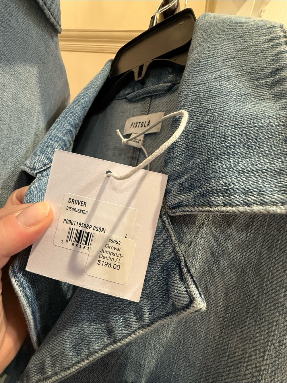 Pistola Grover Denim Jumpsuit - Picture 10 of 11